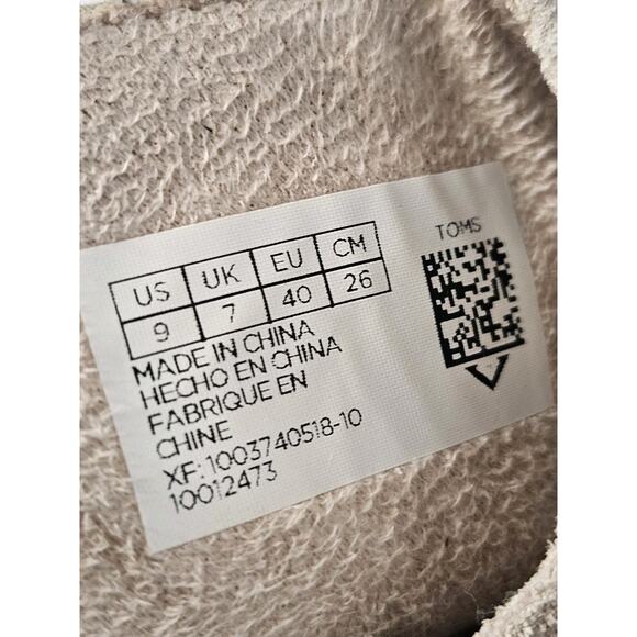 Toms Light Blush Pink Suede Tassel Block Heel Open Toe Booties 9 - Picture 7 of 7